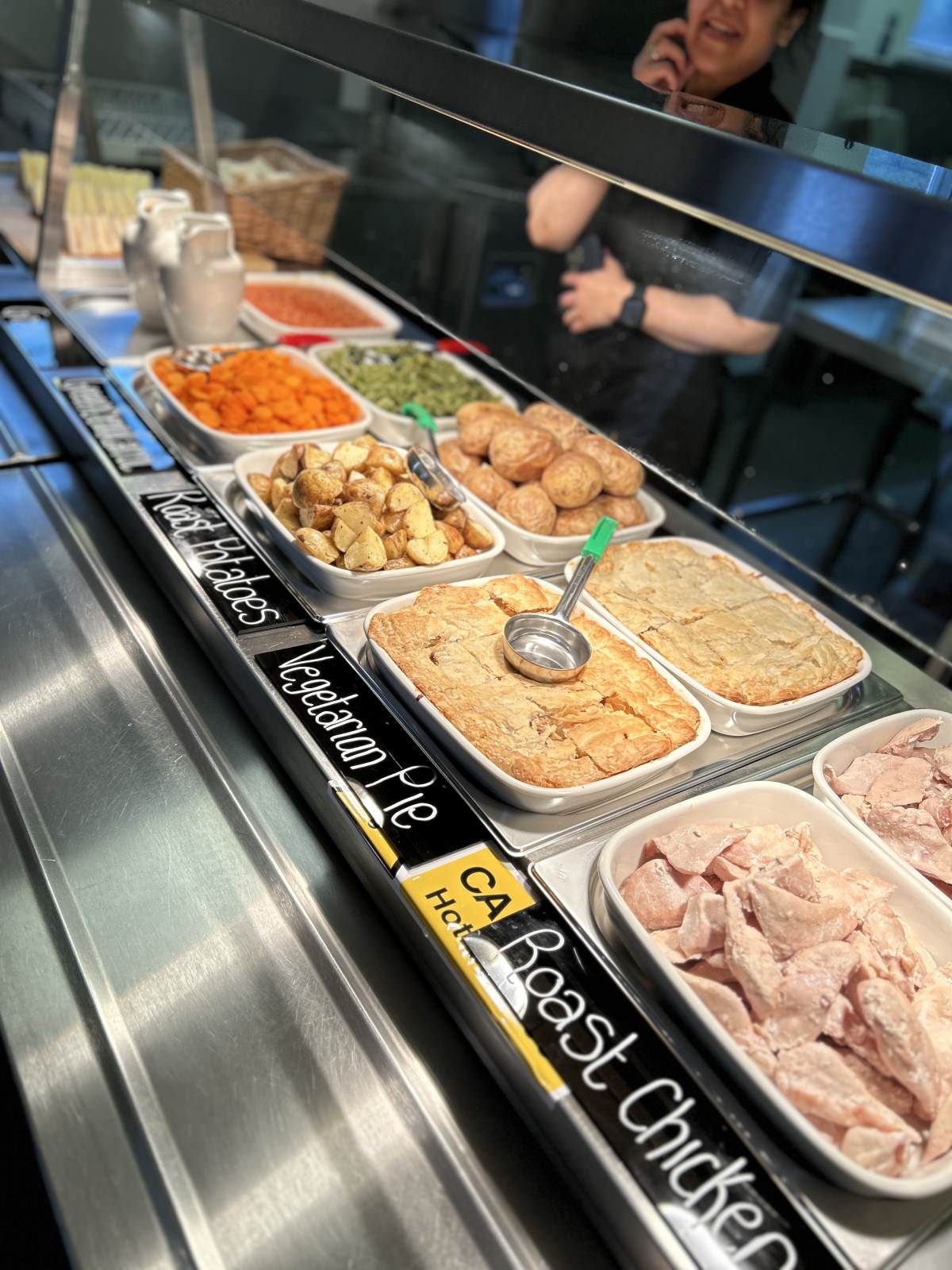 Hot food display
